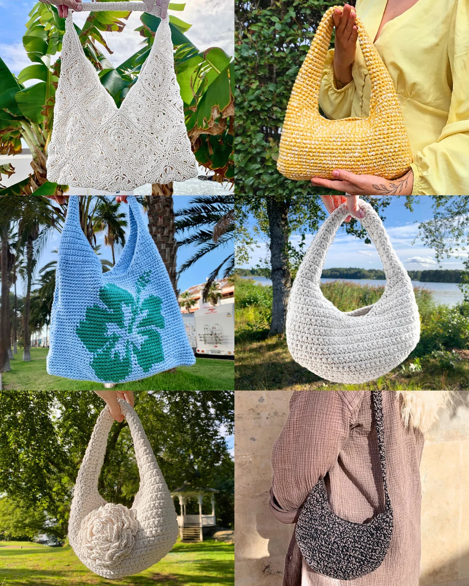 Bag Pattern Bundle – Six Crochet Patterns
